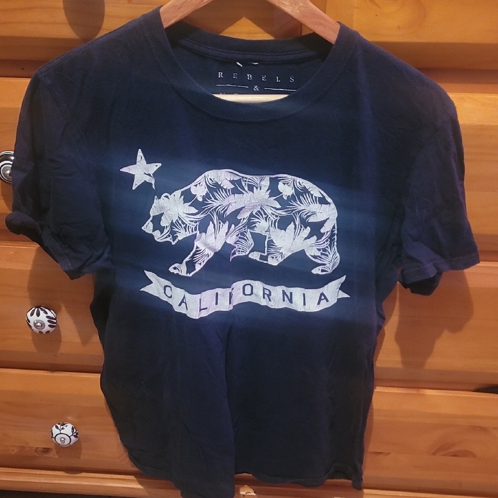 Rebels Navy California Bear Tee